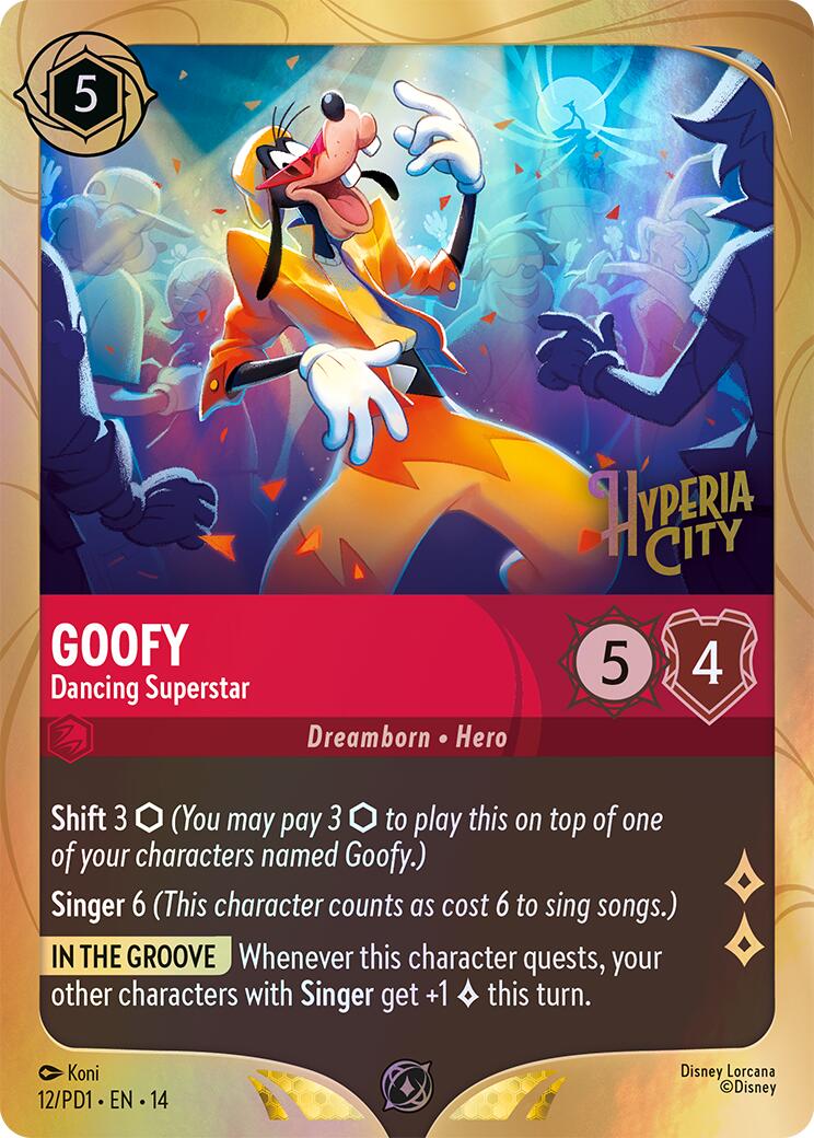 Goofy - Dancing Superstar (12) [Promo Cards] | Gamers Paradise