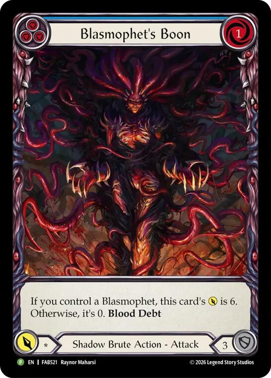 Blasmophet's Boon [FAB521] (Promo)  Rainbow Foil | Gamers Paradise