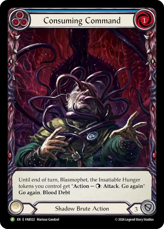 Consuming Command [FAB522] (Promo)  Rainbow Foil | Gamers Paradise
