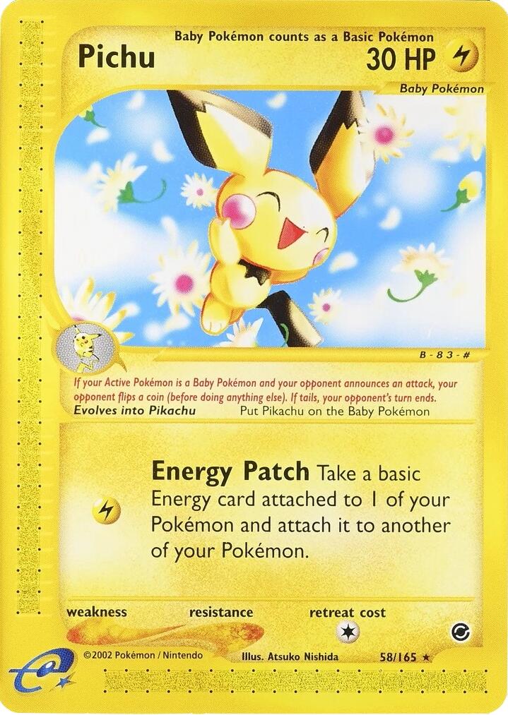 Pichu (58/165) (2002 E3 Promo) [Miscellaneous Cards] | Gamers Paradise