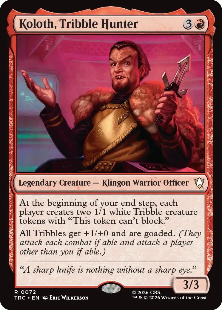 Koloth, Tribble Hunter (Surge Foil) [Star Trek Commander] | Gamers Paradise
