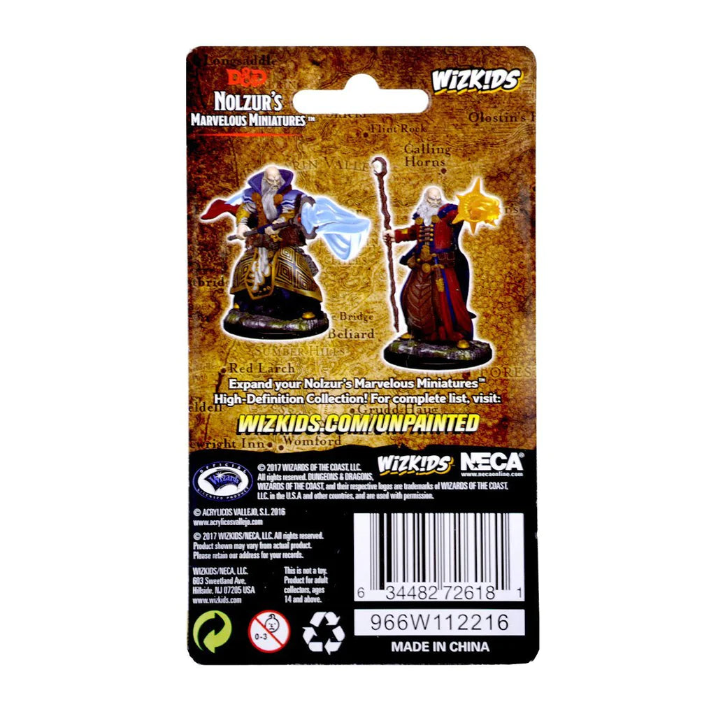 D&D NOLZUR'S MARVELOUS MINIATURES: HUMAN MALE WIZARD | Gamers Paradise