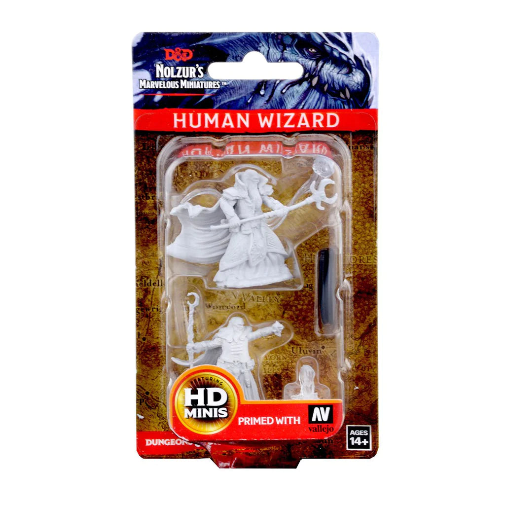 D&D NOLZUR'S MARVELOUS MINIATURES: HUMAN MALE WIZARD | Gamers Paradise