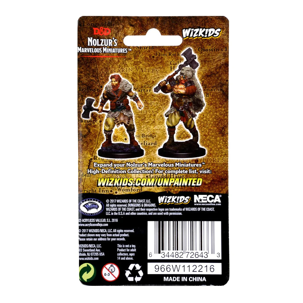 D&D NOLZUR'S MARVELOUS MINIATURES: HUMAN MALE BARBARIAN | Gamers Paradise