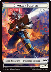 Dinosaur Soldier // Copy Double-Sided Token [Teenage Mutant Ninja Turtles Tokens] | Gamers Paradise