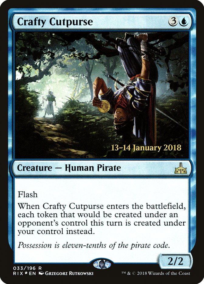 Crafty Cutpurse [Rivals of Ixalan Prerelease Promos] | Gamers Paradise