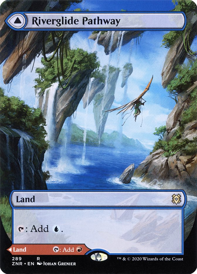 Riverglide Pathway // Lavaglide Pathway (Borderless Alternate Art) [Zendikar Rising] | Gamers Paradise