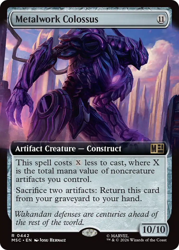 Metalwork Colossus (Extended Art) [Marvel Super Heroes Commander] | Gamers Paradise