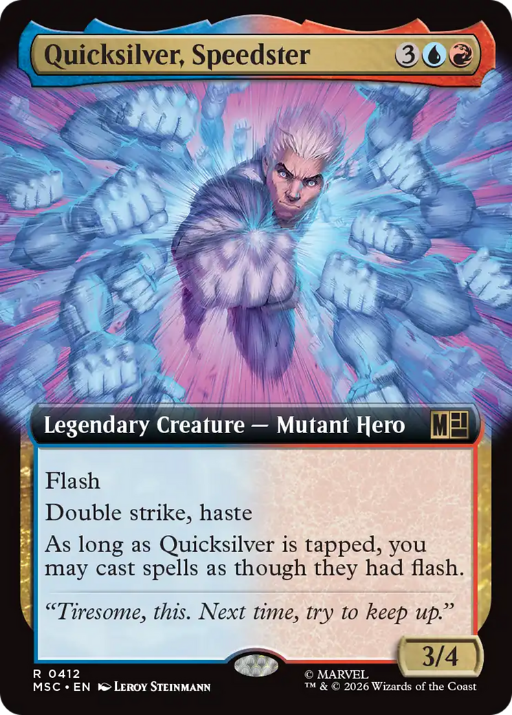 Quicksilver, Speedster (Extended Art) [Marvel Super Heroes Commander] | Gamers Paradise
