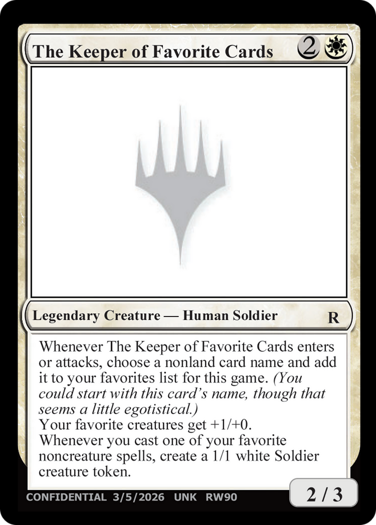 The Keeper of Favorite Cards (3/5/2026) [Unknown Event] | Gamers Paradise