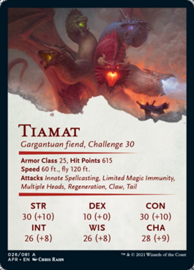 Tiamat Art Card [Dungeons & Dragons: Adventures in the Forgotten Realms Art Series] | Gamers Paradise