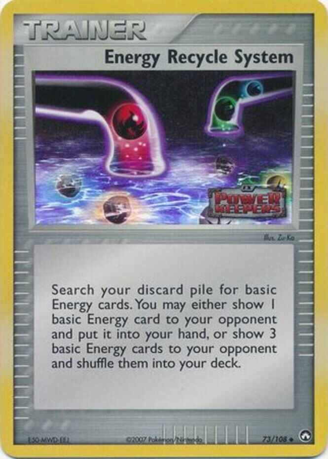 Energy Recycle System (73/108) (Stamped) [EX: Power Keepers] | Gamers Paradise