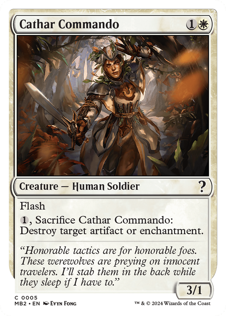 Cathar Commando (White Border) [Mystery Booster 2] | Gamers Paradise