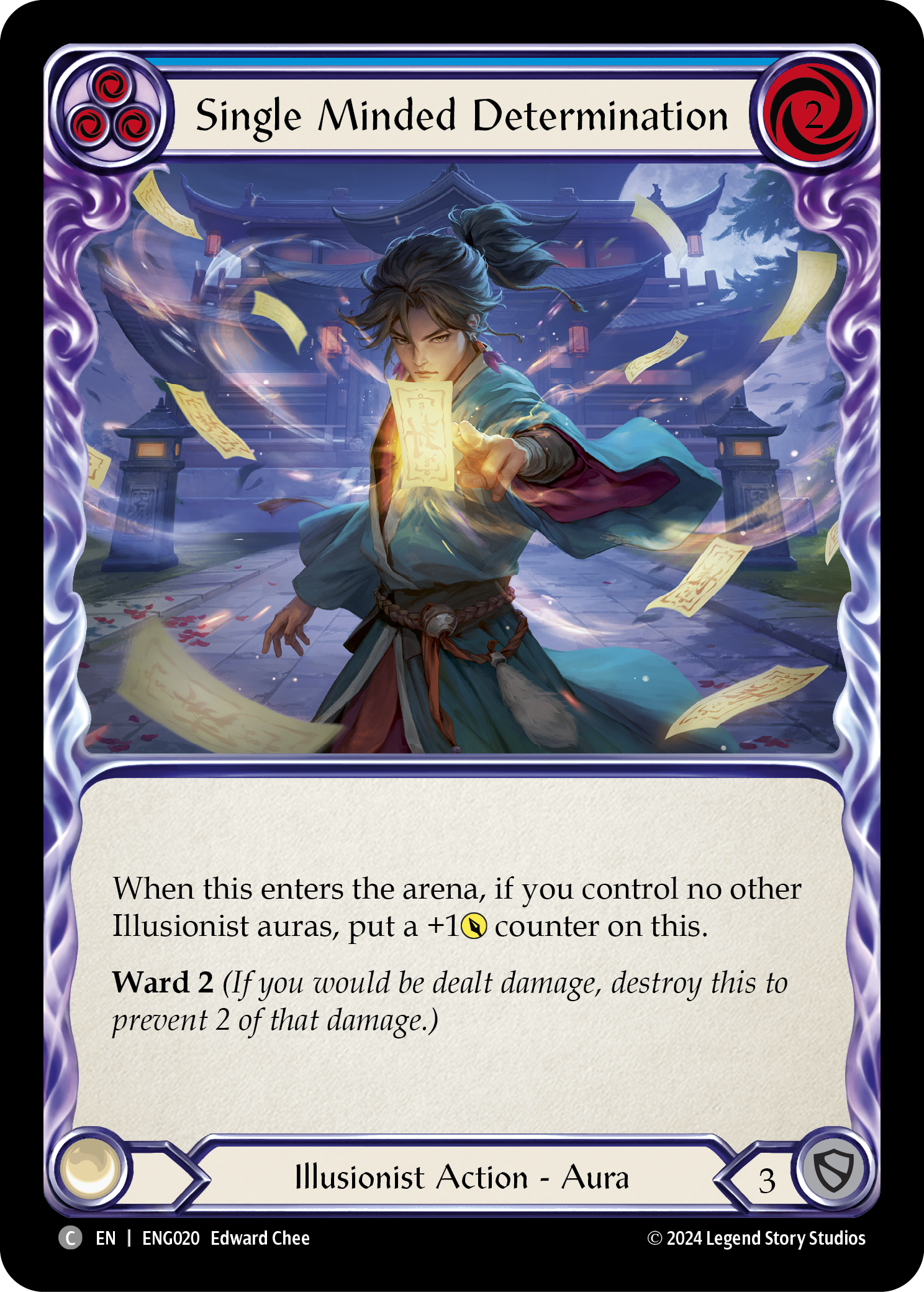 Single Minded Determination [ENG020] (Part the Mistveil Enigma Blitz Deck) | Gamers Paradise
