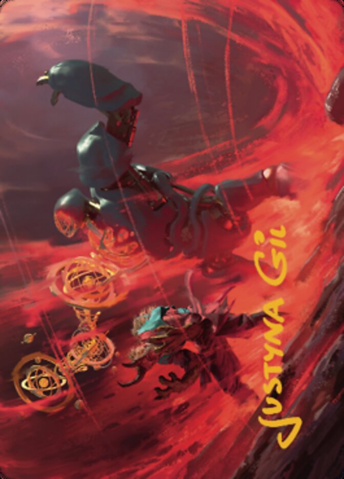 Twinferno Art Card (Gold-Stamped Signature) [Dominaria United Art Series] | Gamers Paradise