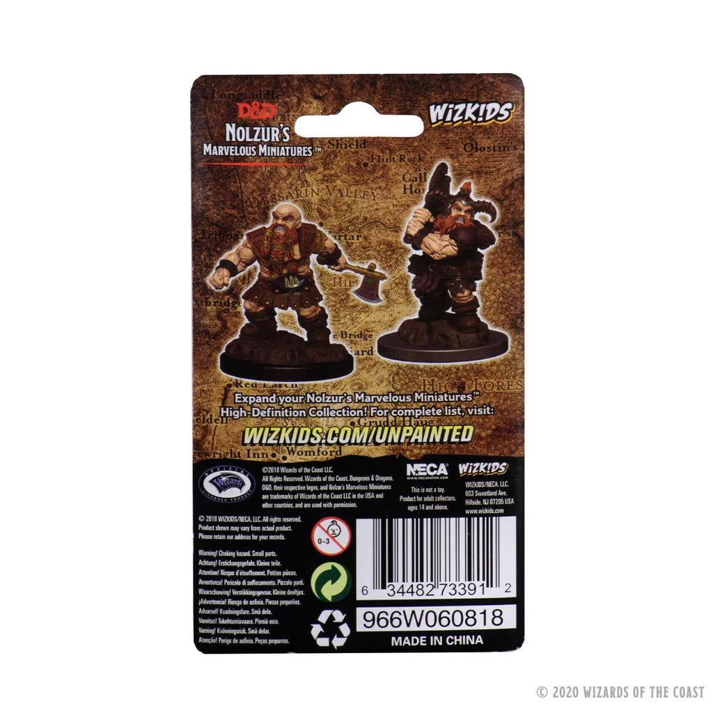 D&D NOLZUR'S MARVELOUS MINIATURES: MALE DWARF BARBARIAN | Gamers Paradise