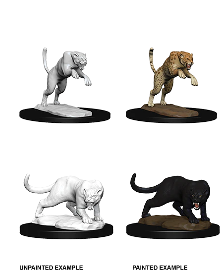 D&D NOLZUR'S MARVELOUS MINIATURES: PANTHER & LEOPARD | Gamers Paradise