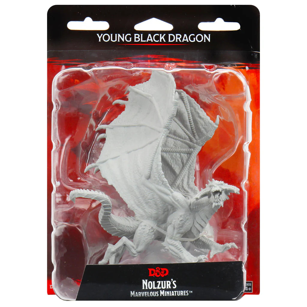 D&D Nolzur's Marvelous Miniatures: Young Black Dragon | Gamers Paradise