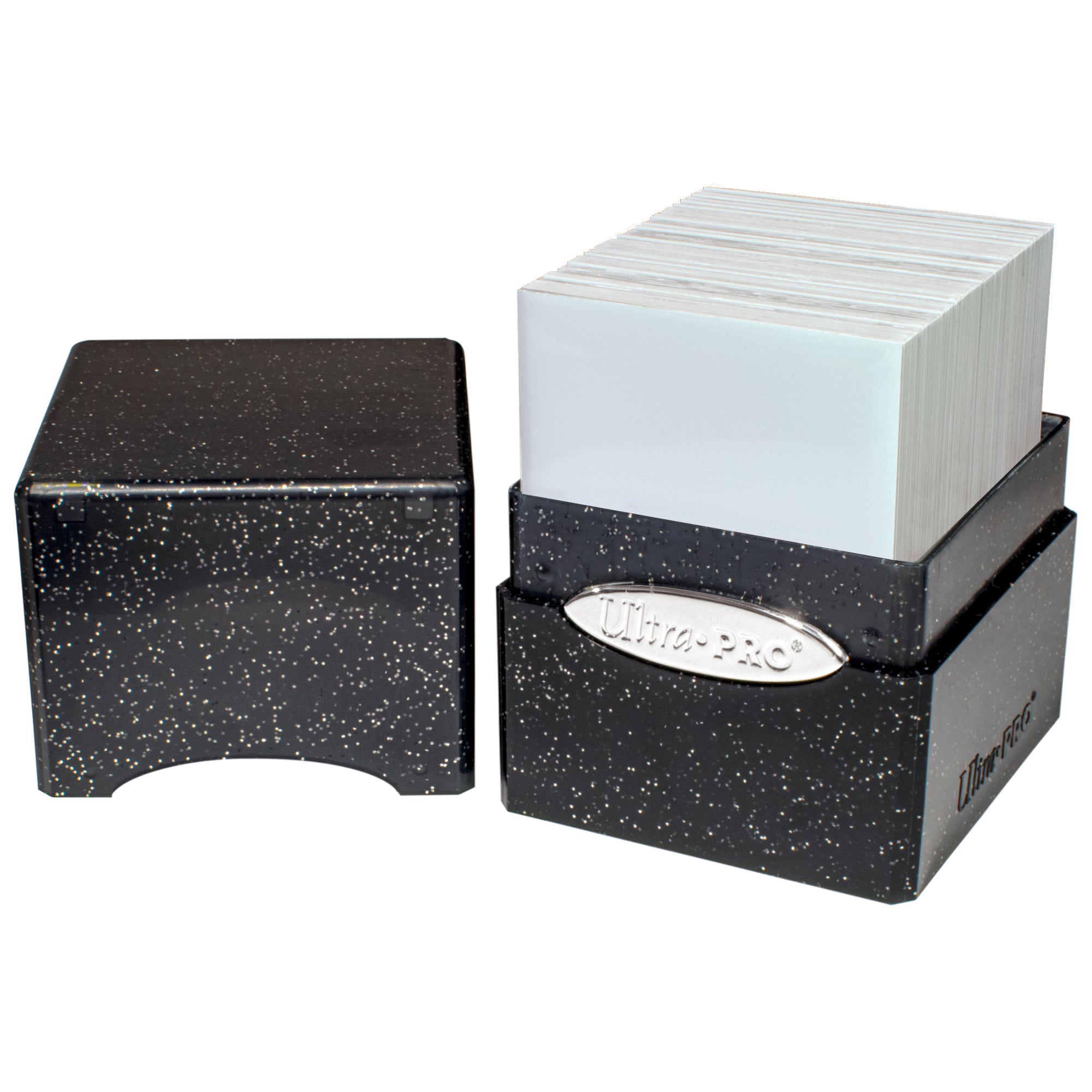 Ultra PRO: Satin Cube - Glitter Black | Gamers Paradise