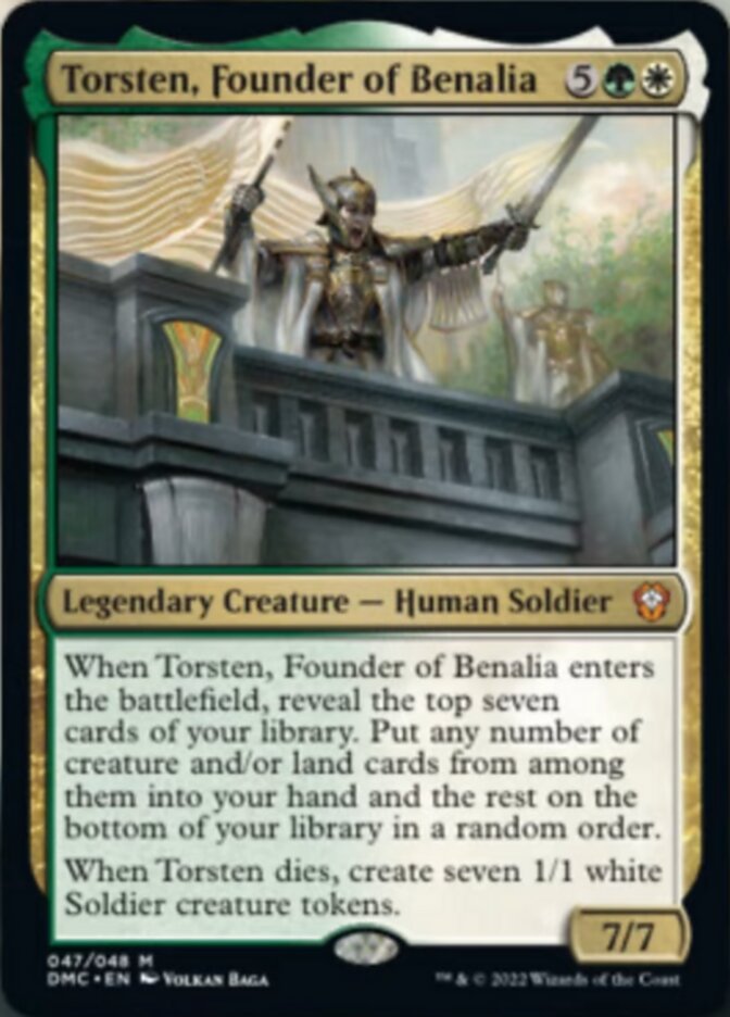Torsten, Founder of Benalia [Dominaria United Commander] | Gamers Paradise