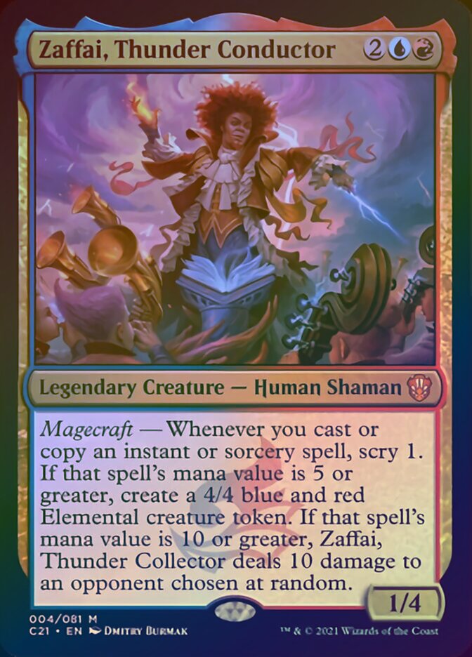Zaffai, Thunder Conductor (Display Commander) [Commander 2021] | Gamers Paradise