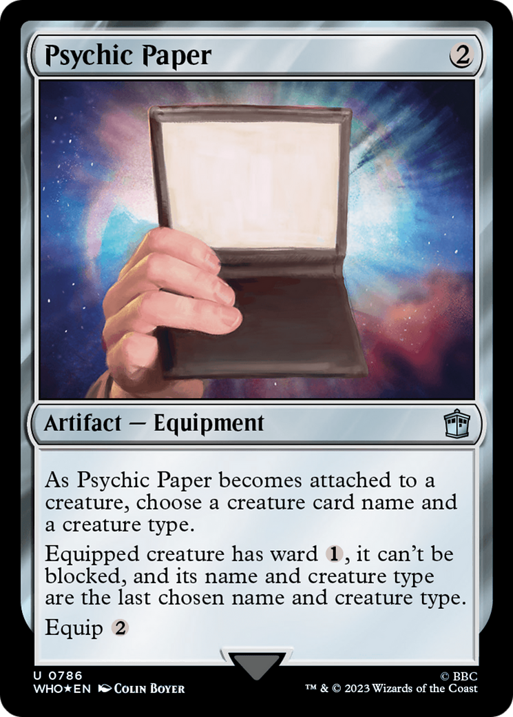 Psychic Paper (Surge Foil) [Doctor Who] | Gamers Paradise