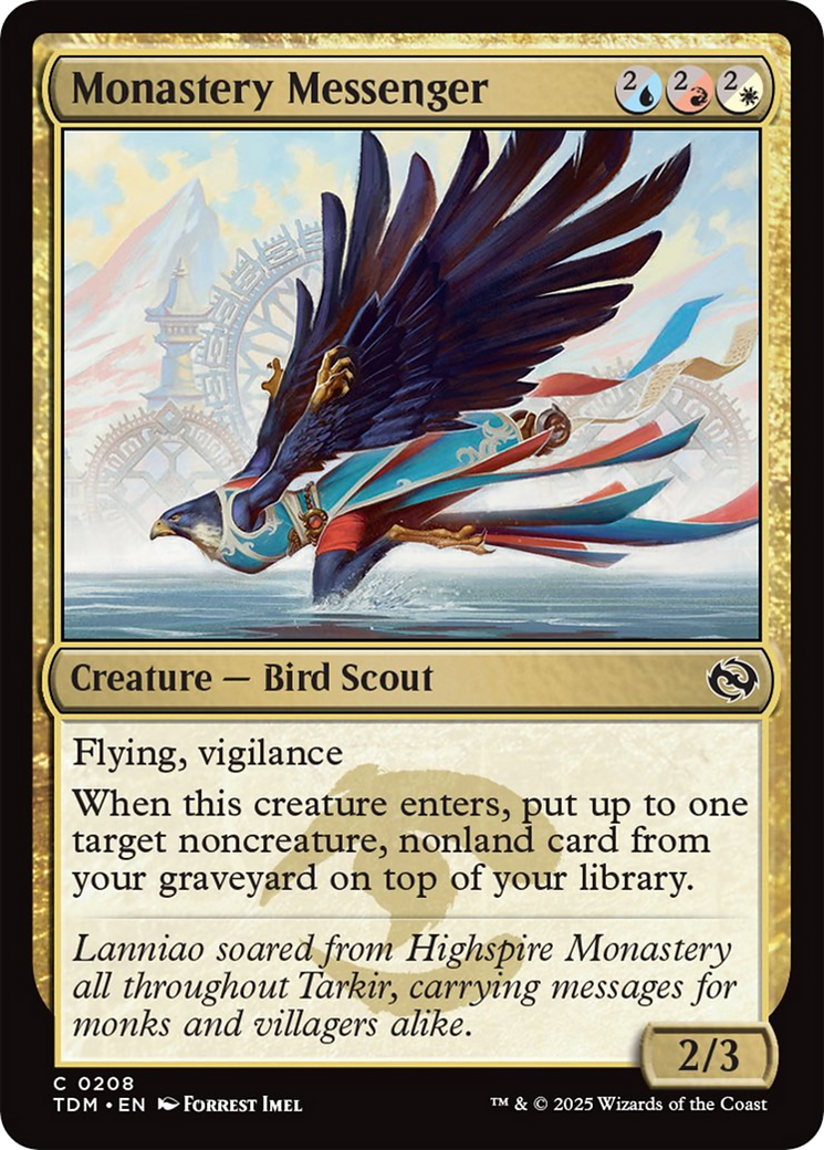 Monastery Messenger [Tarkir: Dragonstorm] | Gamers Paradise
