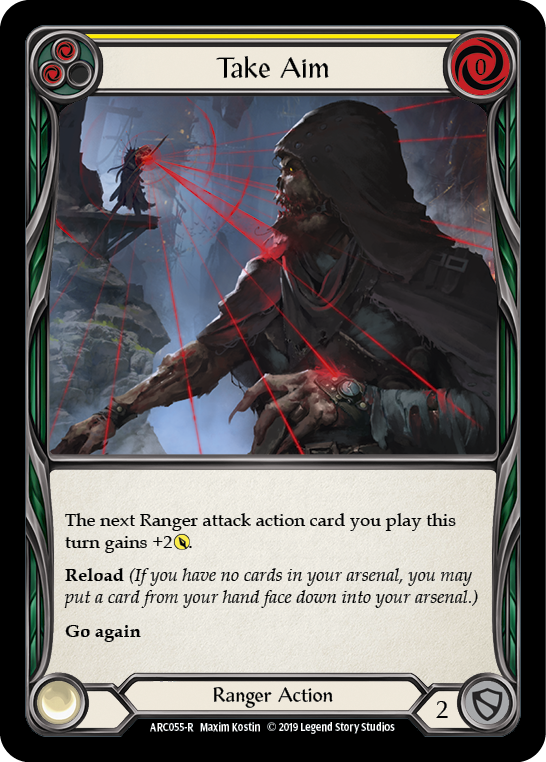 Take Aim (Yellow) [ARC055-R] (Arcane Rising)  1st Edition Rainbow Foil | Gamers Paradise