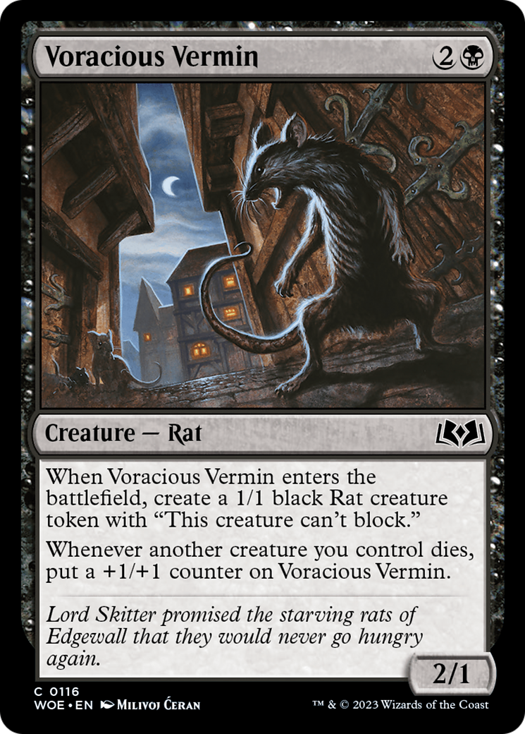 Voracious Vermin [Wilds of Eldraine] | Gamers Paradise