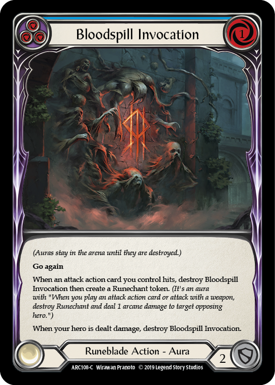 Bloodspill Invocation (Blue) [ARC108-C] (Arcane Rising)  1st Edition Normal | Gamers Paradise