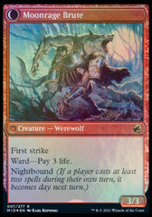 Brutal Cathar // Moonrage Brute [Innistrad: Midnight Hunt Prerelease Promos] | Gamers Paradise