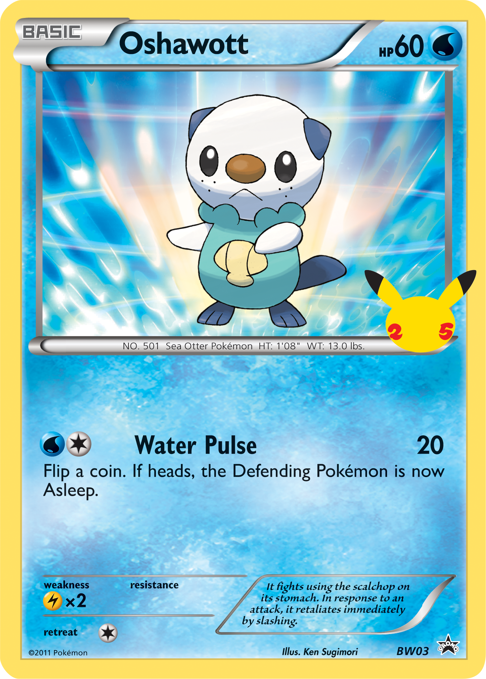 Oshawott (BW03) (Jumbo Card) [First Partner Pack] | Gamers Paradise