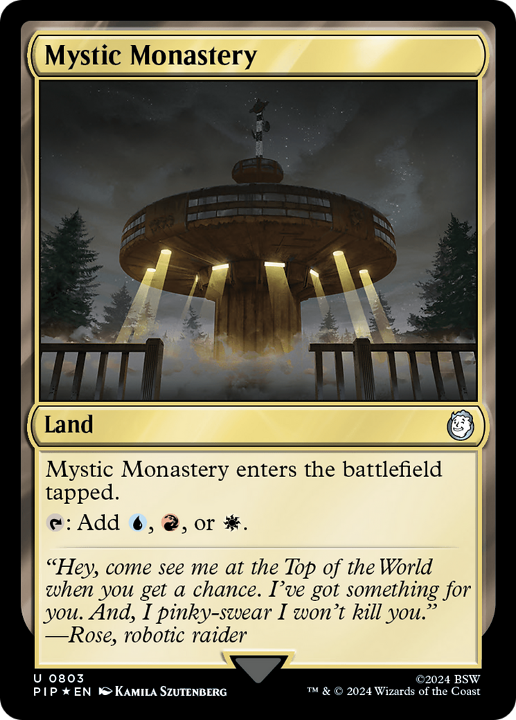 Mystic Monastery (Surge Foil) [Fallout] | Gamers Paradise
