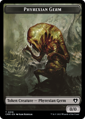 Manifest // Phyrexian Germ Double-Sided Token [Commander Masters Tokens] | Gamers Paradise
