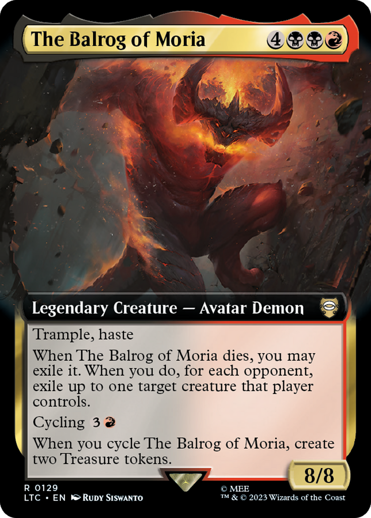 The Balrog of Moria (Extended Art) [The Lord of the Rings: Tales of Middle-Earth Commander] | Gamers Paradise