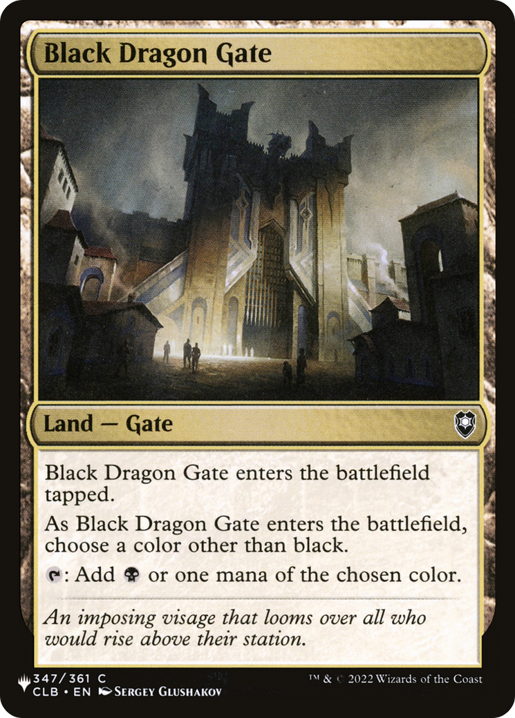 Black Dragon Gate [The List] | Gamers Paradise