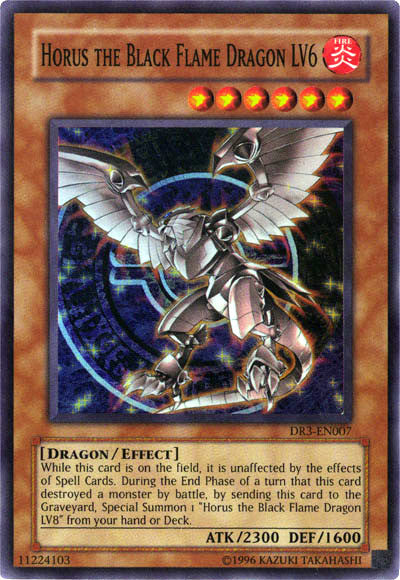 Horus the Black Flame Dragon LV6 [DR3-EN007] Super Rare | Gamers Paradise