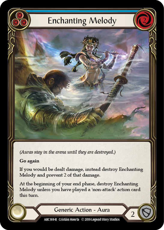 Enchanting Melody (Blue) [ARC169-R] (Arcane Rising)  1st Edition Rainbow Foil | Gamers Paradise
