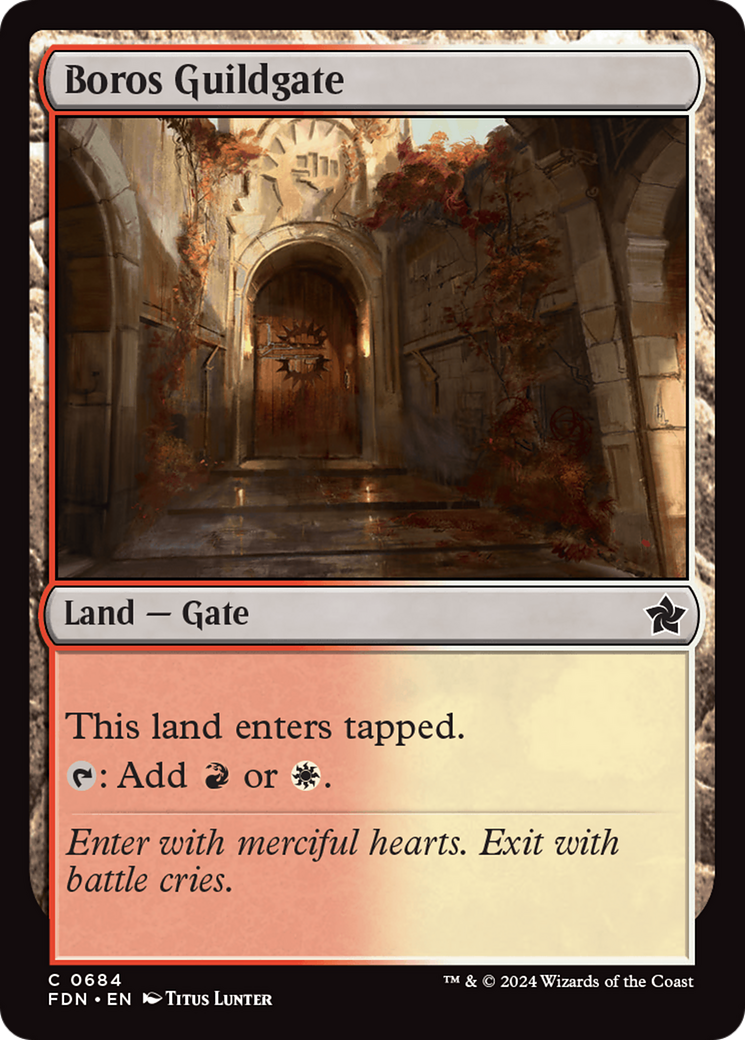 Boros Guildgate [Foundations] | Gamers Paradise