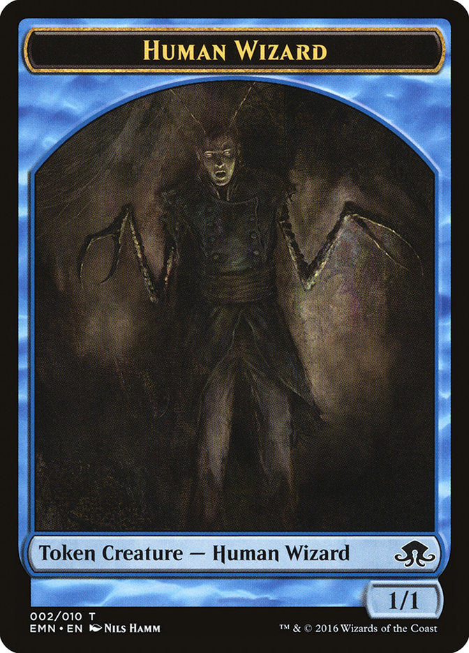 Human Wizard Token [Eldritch Moon Tokens] | Gamers Paradise