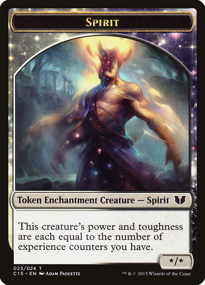 Spirit (023) // Cat Double-Sided Token [Commander 2015 Tokens] | Gamers Paradise