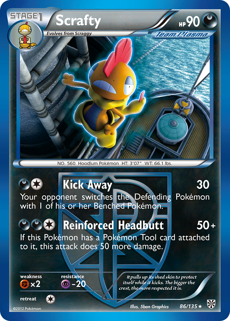 Scrafty (86/135) [Black & White: Plasma Storm] | Gamers Paradise