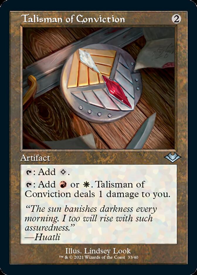Talisman of Conviction (Retro Foil Etched) [Modern Horizons 2] | Gamers Paradise