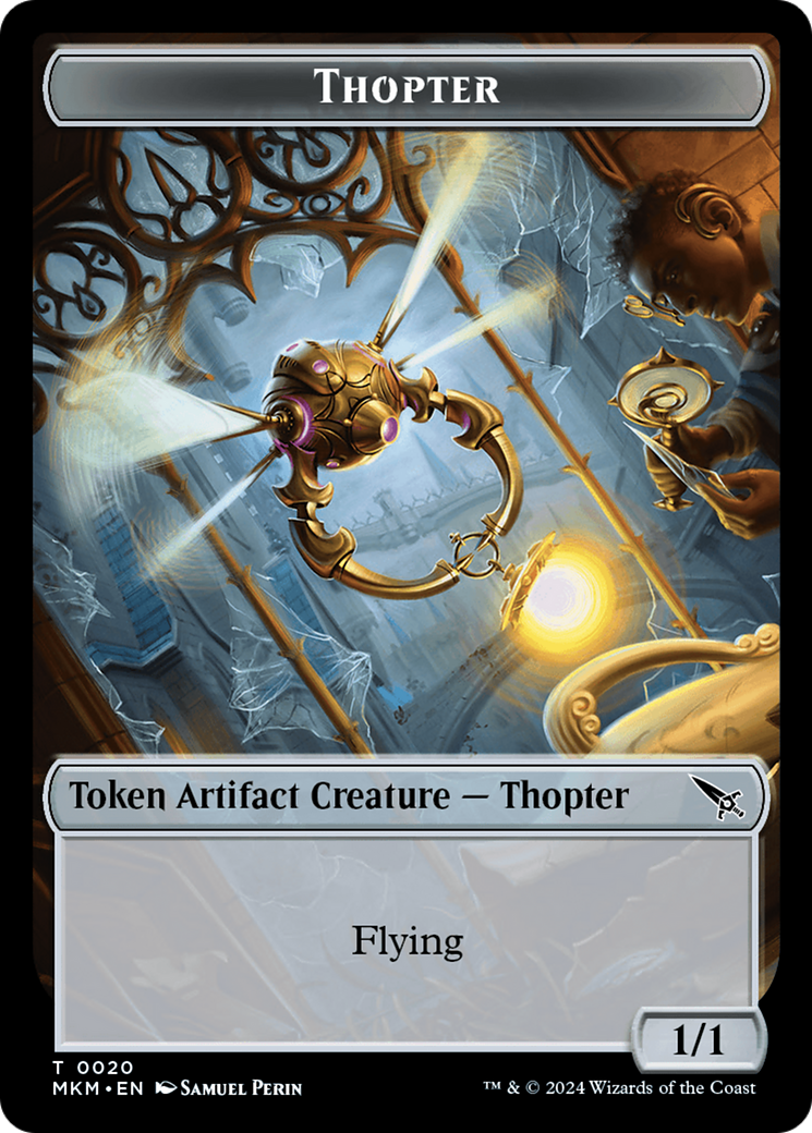 Thopter (0020) // Goblin Double-Sided Token [Murders at Karlov Manor Tokens] | Gamers Paradise