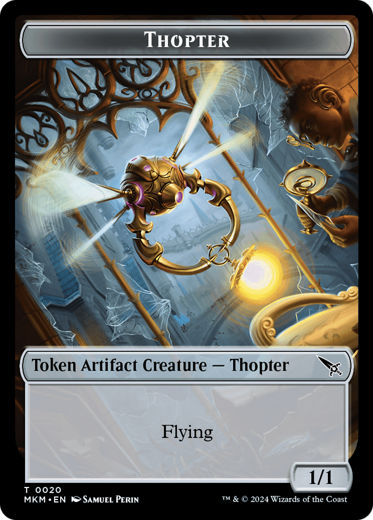 Thopter (0020) // Spirit Double-Sided Token [Murders at Karlov Manor Tokens] | Gamers Paradise