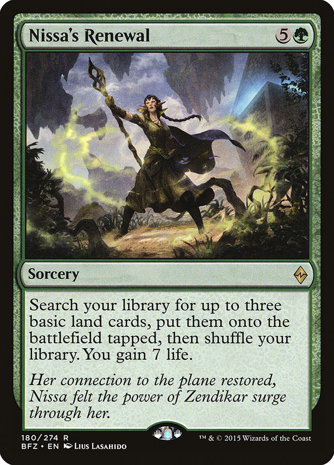 Nissa's Renewal [Battle for Zendikar] | Gamers Paradise