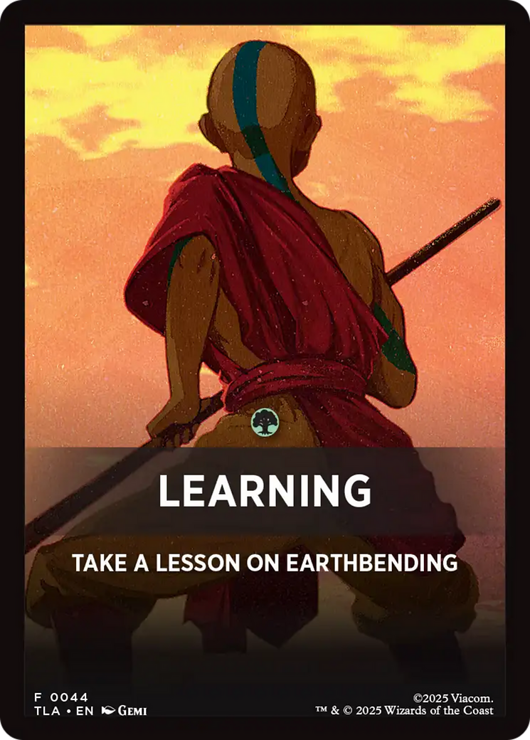 Learning Theme Card [Avatar: The Last Airbender Tokens] | Gamers Paradise