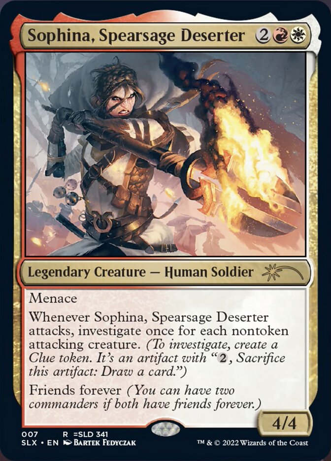 Sophina, Spearsage Deserter [Secret Lair: Universes Within] | Gamers Paradise