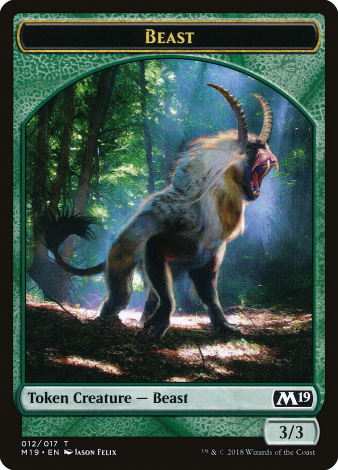 Beast Token [Core Set 2019 Tokens] | Gamers Paradise