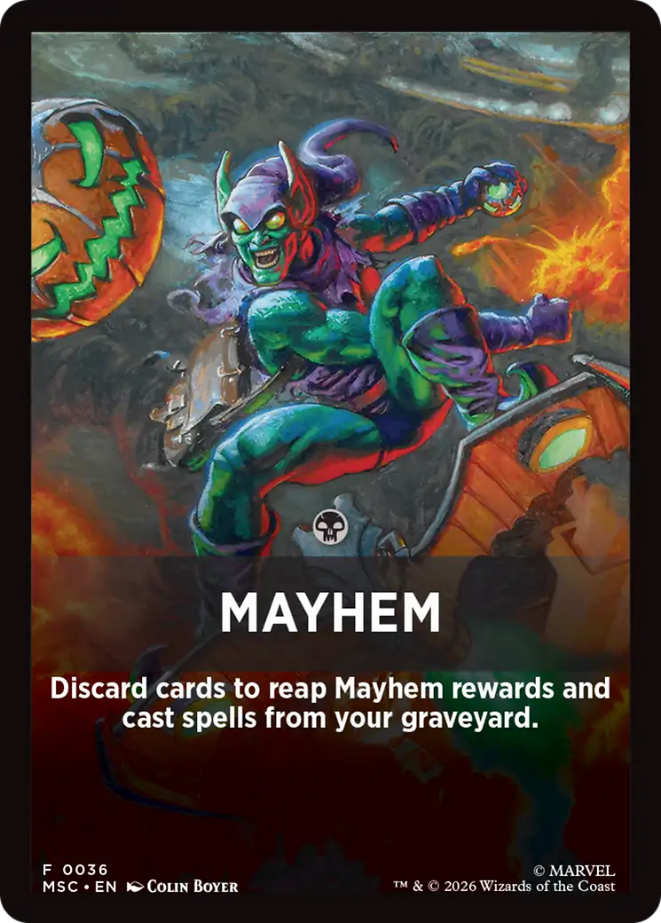 Mayhem Theme Card [Marvel Super Heroes Commander] | Gamers Paradise